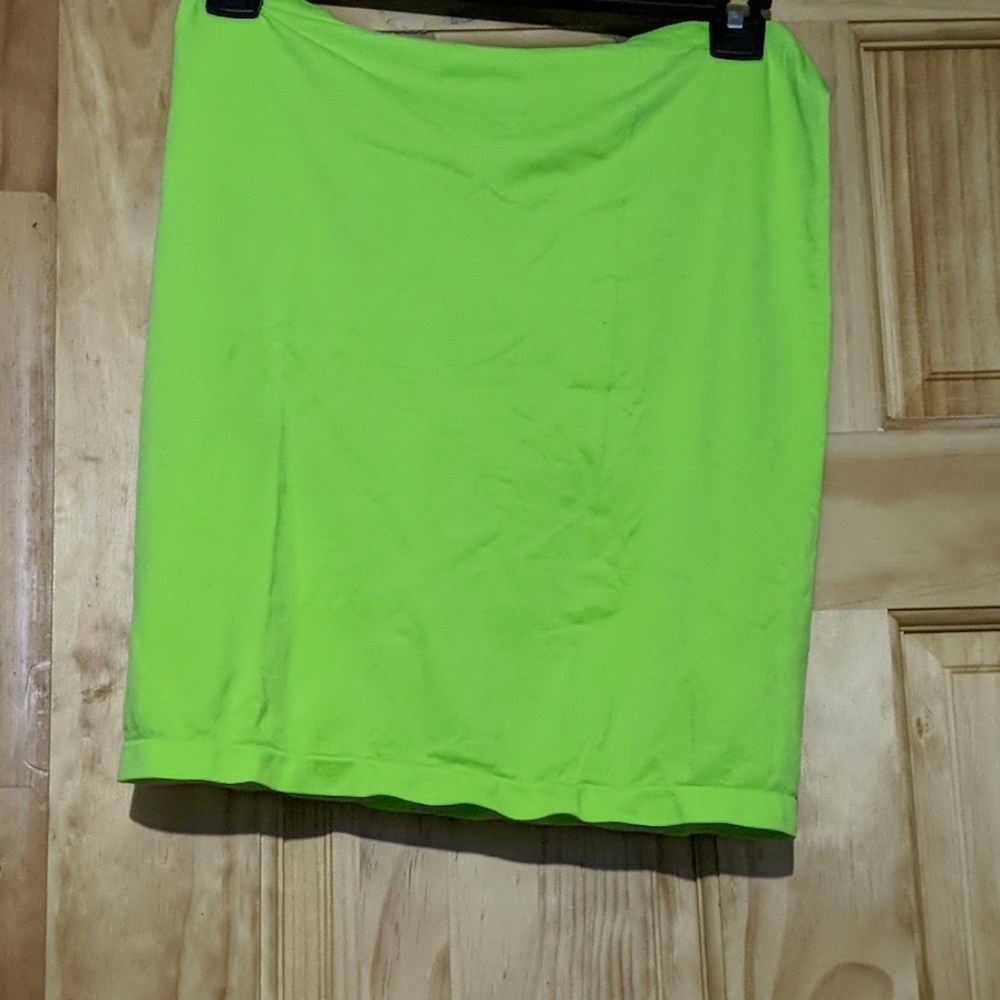Neon Green Tube Top